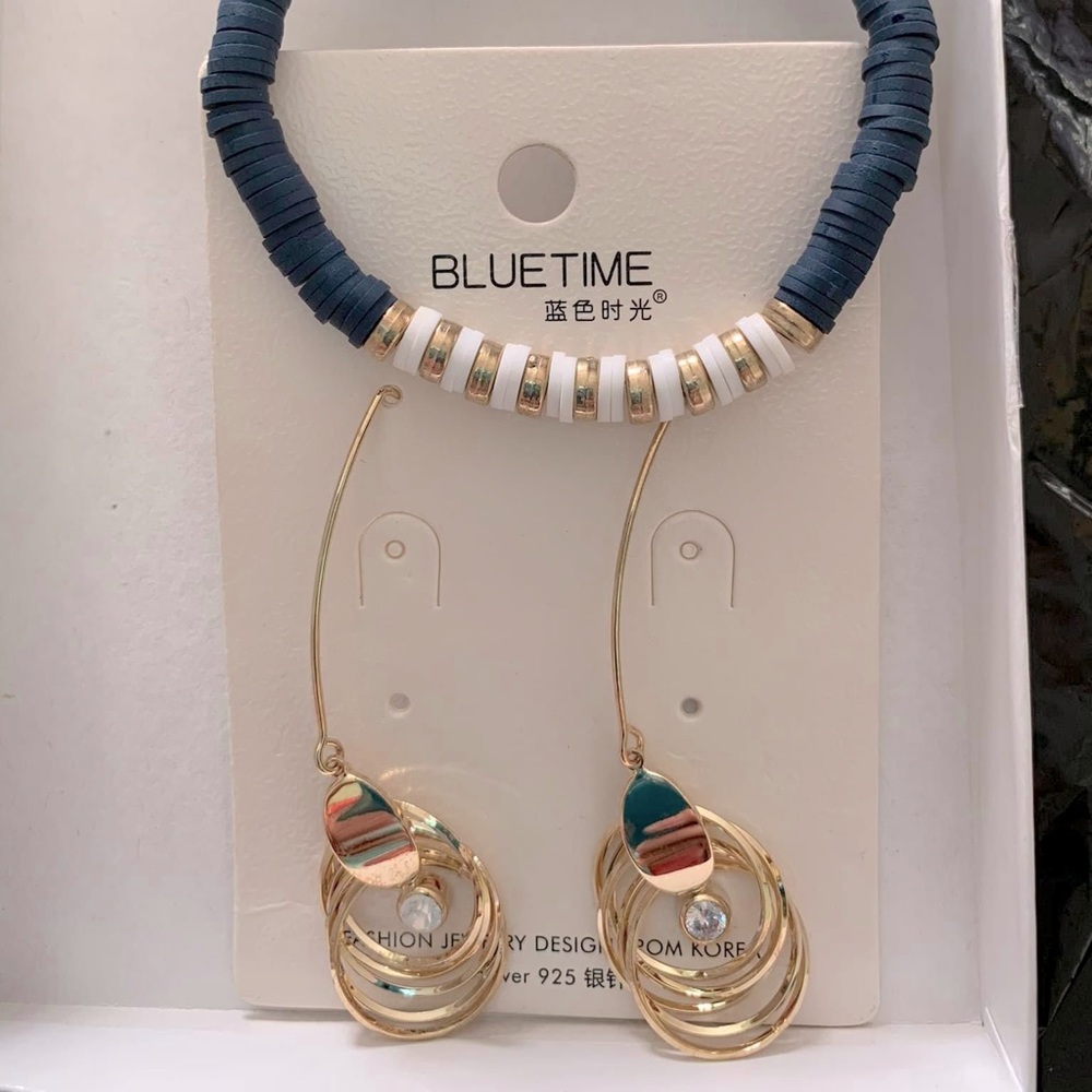 Bracelet and Earrings Fashion Set